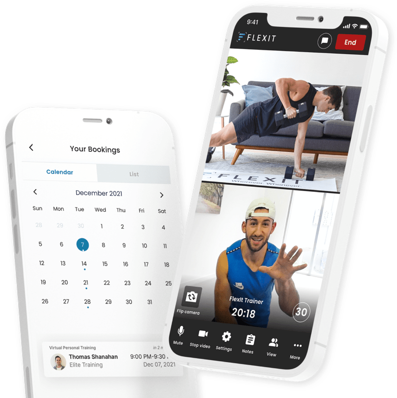 FlexIt App on phone screens